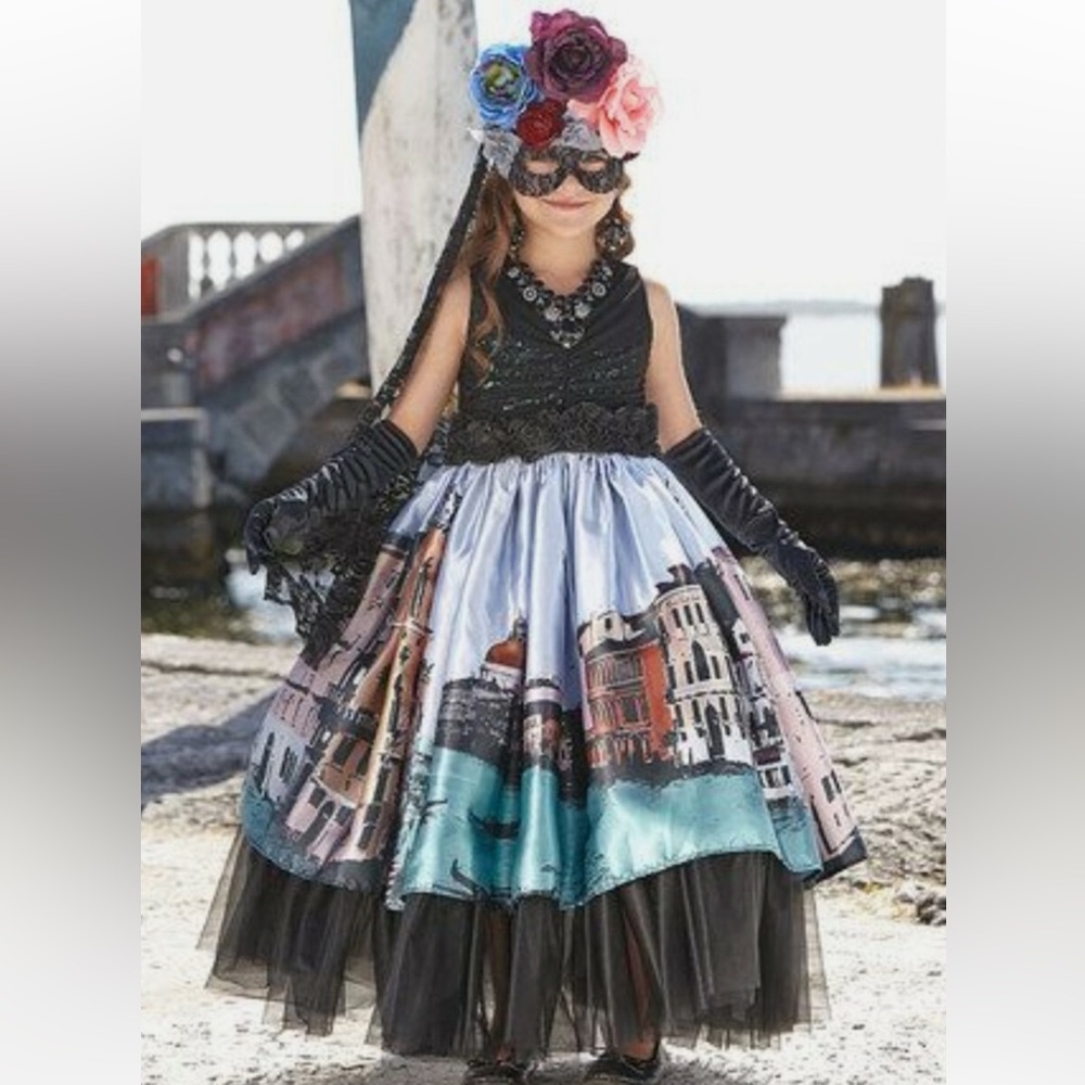 Chasing Fireflies Wishcraft Venetian Carnival Queen Costume Sz 10